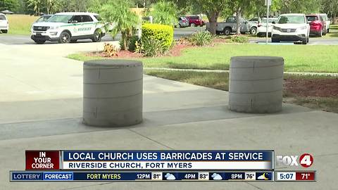 Fort Myers Church installs protective barriers in wake of Texas Church Shooting