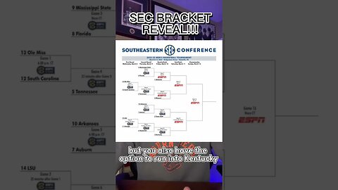 SEC Tournament Bracket Reveal! | #wareagle #collegebasketball #sec