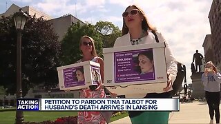 Petition to pardon Tina Talbot for husband's death arrives inLansing