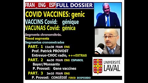 (FRA_EN_ES) Dossier: P. PROVOST,Genic vaccine, Université Laval +EXTRAS