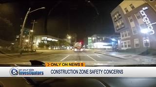 Video captures safety issues near downtown Cleveland highway worksite