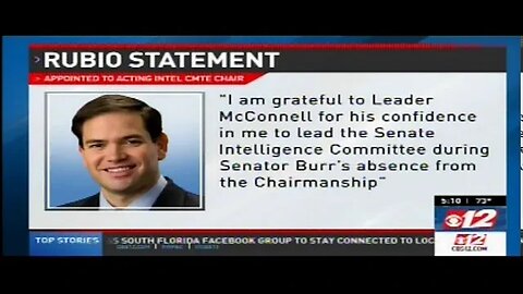 WPEC: Sen Rubio is Appointed as Acting Chairman of the U.S. Senate Select Committee on Intelligence