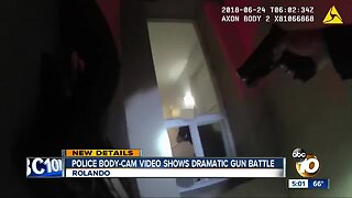 Police bodycam video shows dramatic gun battle
