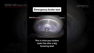 Bmw M6 Gran Coupe Emergency break Test