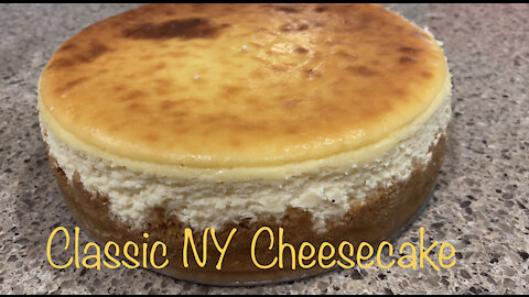 Making a NY style cheesecake!