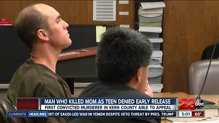 Man convicted of killing mom as a teen denied early release