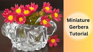 How To Make Gerbera Flower With Flower Clay | Flower Tutorial