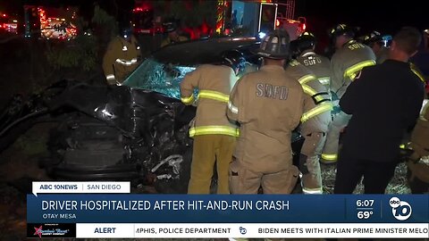 Driver taken to hospital after Otay Mesa hit-and-run