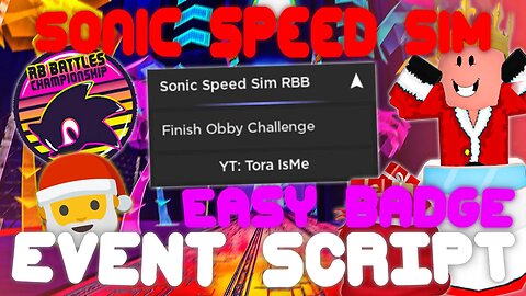 (2022 Pastebin) The *BEST* Sonic Speed Simulator Script! Finish RB Battles Event! Unlock Badge!