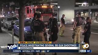 Police investigating several BB gun shootings around downtown San Diego