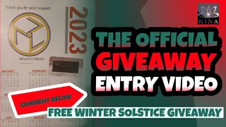 Free Winter Solstice Giveaway - WIN a 60 min Session + Antahkarana Poster Calendar - Like & Share