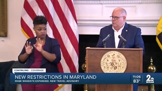 New restrictions announced in Maryland