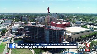 Construction on Luminary Hotel makes progress