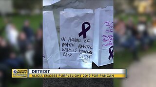 Alicia emcees PurpleLight 2019 for PanCan