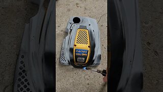 Lawn Mower Cover Restoration with Torch