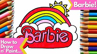 How to Draw and Paint the Barbie Logo