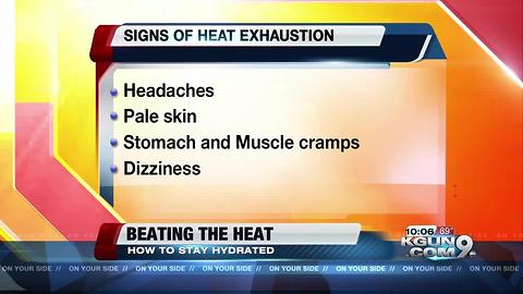 Signs you need to hydrate and head inside