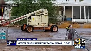 Valley man swept in floodwater: 'I thought I was gonna drown'