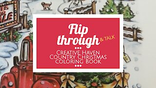 Coloring Book Flip Through | Country Christmas Coloring Book