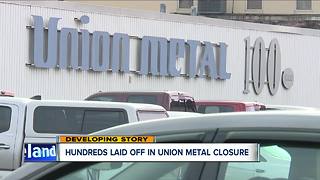 Union Metal in Canton to shut down in 2018, lay off more than 300 employees