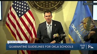 Quarantine guidelines for Oklahoma schools