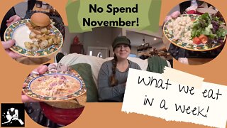 What we eat in a week no spend month | #nospendnovember