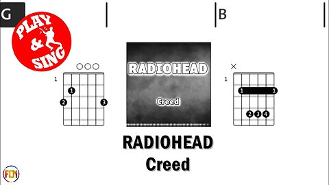 RADIOHEAD Creed FCN GUITAR CHORDS & LYRICS