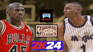 HARDWOOD CLASSICS '95 CHICAGO BULLS VS '95 ORLANDO MAGIC NBA 2K24 CURRENT GEN GAMEPLAY