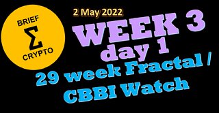 BriefCrypto - Week 3 - Day 1 of 29 week Fractal and CBBI watch CBBI = 32 - 02 May 2022