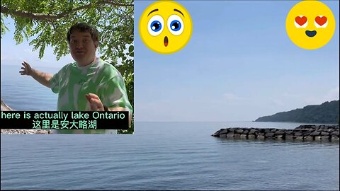 Foreigners will take you to appreciate the intoxicating scenery of Lake Ontario. #OverseasLife #老外 #Takeyoutoseethesea