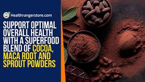 Support optimal overal health with a superfood blend of Cocoa, Maca Root and Sprout Powders