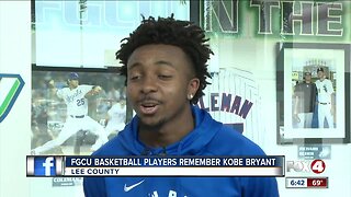 FGCU basketball players react to Kobe Bryant's death