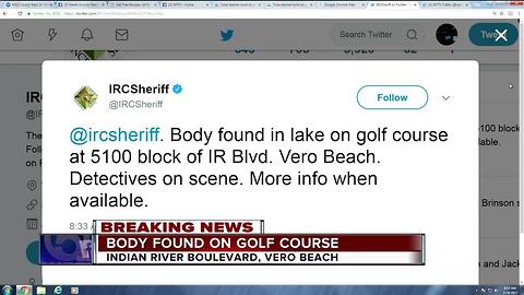 Body found in lake on golf course in Indian River County