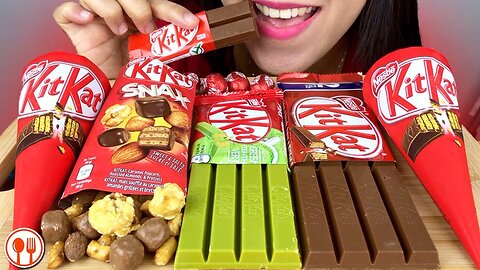 ASMR KitKat Chocolate Bars & Ice Cream