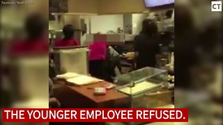 McDonald's Workers Caught Brawling Over Apple Pie