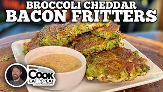 Broccoli Cheddar Bacon Fritters | Blackstone Griddles