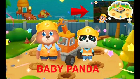 Baby Panda The Construction Team 🚂🚎|| Baby panda 🐼🐨|| Kids Cartoon