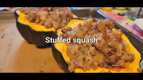 Stuffed Squash #happyharvest @Citygirl Homestead @OurUrbanHomestead