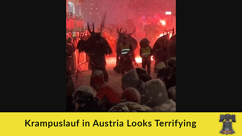 Krampuslauf in Austria Looks Terrifying