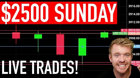 $2500 Day Trading Sunday Afternoon Futures! LIVE!