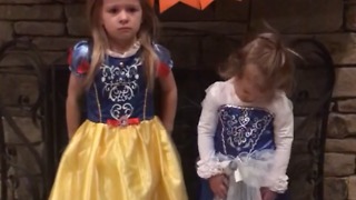 A Little Girl Refuses To Hug Her Sister