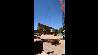 Placing New Steel Girders.