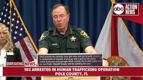 OPERATION NAUGHTY NOT NICE | 103 arrested for human trafficking in Polk County