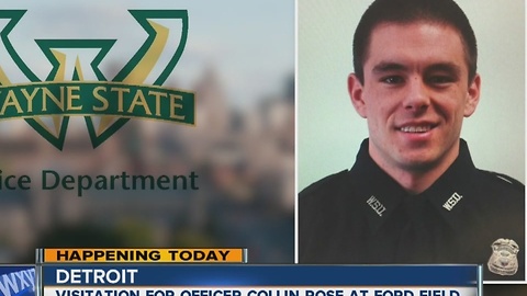 Visitation begins for WSU Police Officer Collin Rose