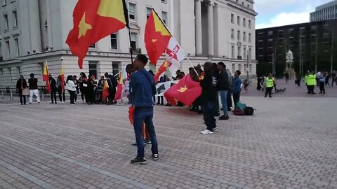 Stop Tigray Genocide Protesters, Tory Party Conference