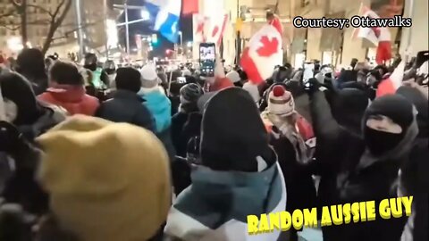 🇨🇦 CANADIAN RIOT POLICE SHOOT RUBBER BULLETS & TEAR GAS AT PEACEFUL PROTESTERS - FREEDOM CONVOY 2022