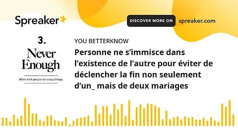 Personne ne s’immisce dans l’existence de l’autre pour éviter de déclencher la fin non seulement d’u