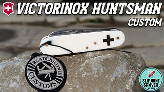 Victorinox Huntsman Swiss Army Knife 1.3713 - BladeBridge Customs Exclusive Beach/Waves ASMR