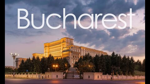 Bucharest, Romania Walking Tour And City Sound. (4K)