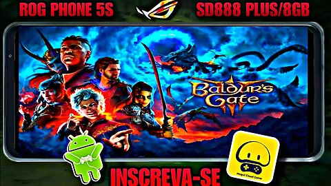 Baldur's Gate 3 - Jogando no celular Android com o app de jogos em nuvem o Cloud game Cogumelo